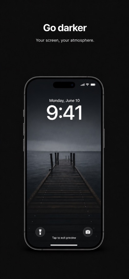 Wallery dark app preview